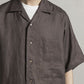 OPEN COLLAR SHIRT HEMP SHIRTING