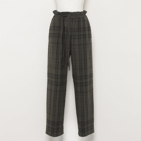 CHECKED RELAX PANTS