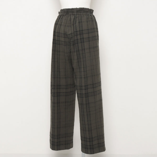 CHECKED RELAX PANTS