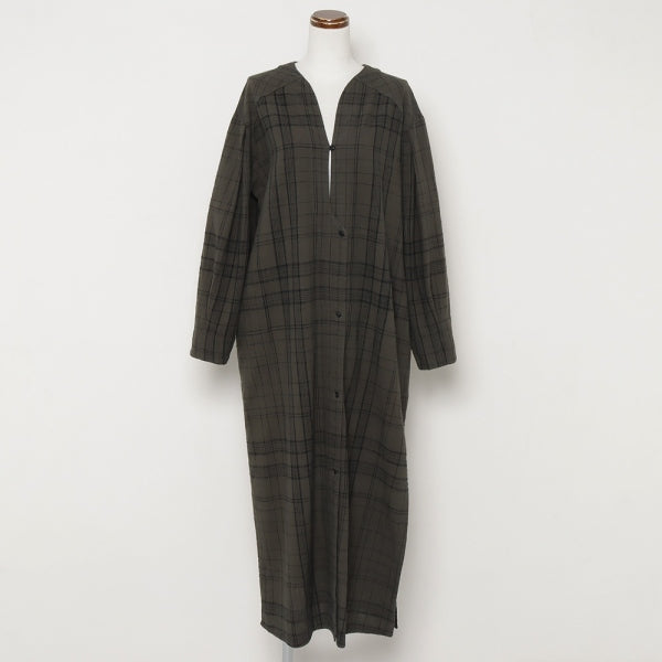 CHECKED SHIRTS GOWN