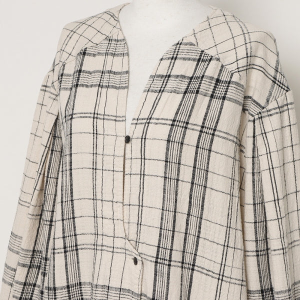 CHECKED SHIRTS GOWN