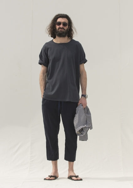 Linen Overdyed Easy Ankle Cut Pants