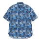 DWL B.D SHIRT R/F S/S COTTON JACQUARD PATCHWORK