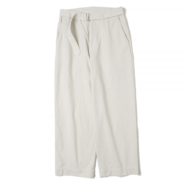 BELTED PANTS ORGANIC COTTON HIGH TWIST TWILL