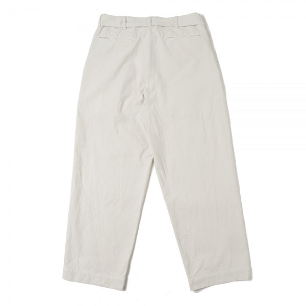 BELTED PANTS ORGANIC COTTON HIGH TWIST TWILL