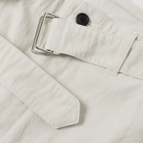 BELTED PANTS ORGANIC COTTON HIGH TWIST TWILL