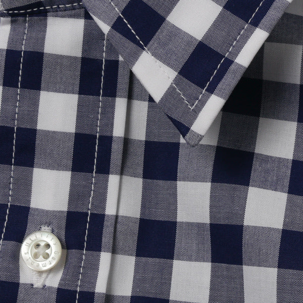 REGULAR COLLAR SHIRTS S/S THOMAS MASON GINGHAM