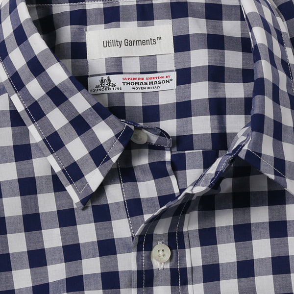 REGULAR COLLAR SHIRTS S/S THOMAS MASON GINGHAM