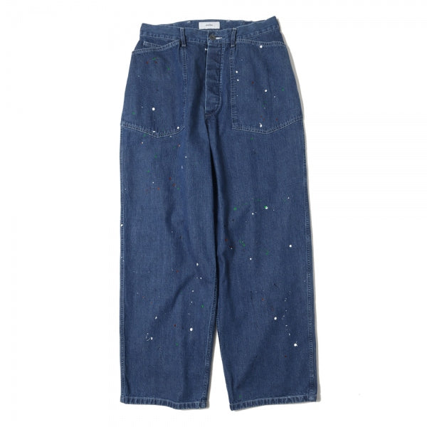 M-35 PAINTED PANTS 10ozORGANIC COTTON INDIGO DENIM