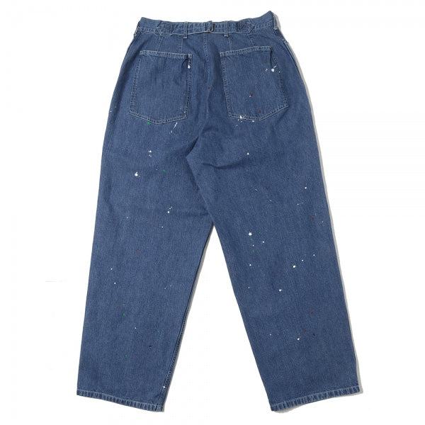 M-35 PAINTED PANTS 10ozORGANIC COTTON INDIGO DENIM