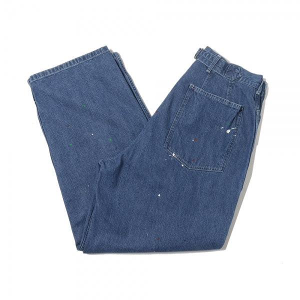 M-35 PAINTED PANTS 10ozORGANIC COTTON INDIGO DENIM