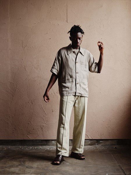 Dobby Weave Short Sleeve Shirt (M221-0302) | MATSUFUJI / シャツ