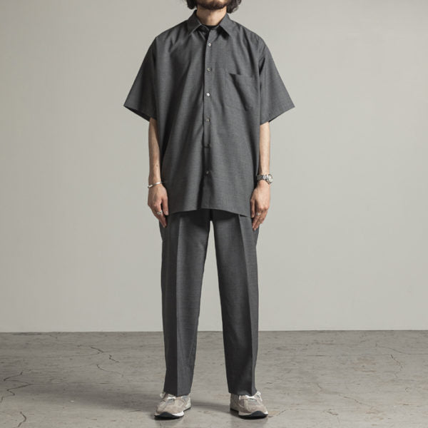 COMFORT FIT SHIRT S/S SUPER120s WOOL TROPICAL