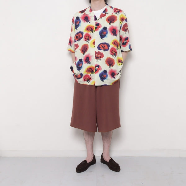 KASHIN DYES OPEN COLLAR H/S SHIRT