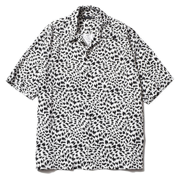 CD Leopard Denim S/S Open Collar SH