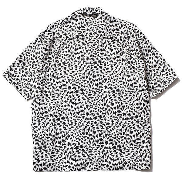 CD Leopard Denim S/S Open Collar SH