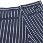 STRIPE BIG TUCKED SHORT PANTS