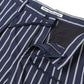 STRIPE BIG TUCKED SHORT PANTS