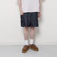 PLASTIC DENIM CARGO SHORTS