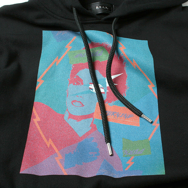 BURNNING GRAPHIC PRINT HOODIE