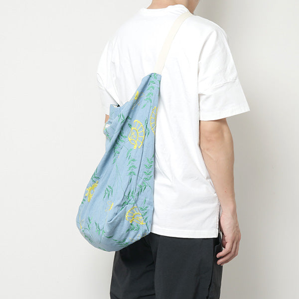 Carry All Tote - Denim Floral Embroidery