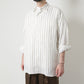 COMFORT FIT SHIRTS ORGANIC LINEN PRINTED STRIPE