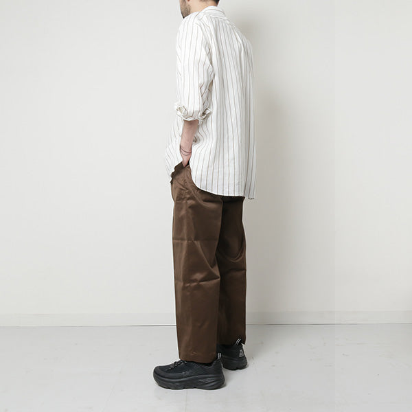 COMFORT FIT SHIRTS ORGANIC LINEN PRINTED STRIPE