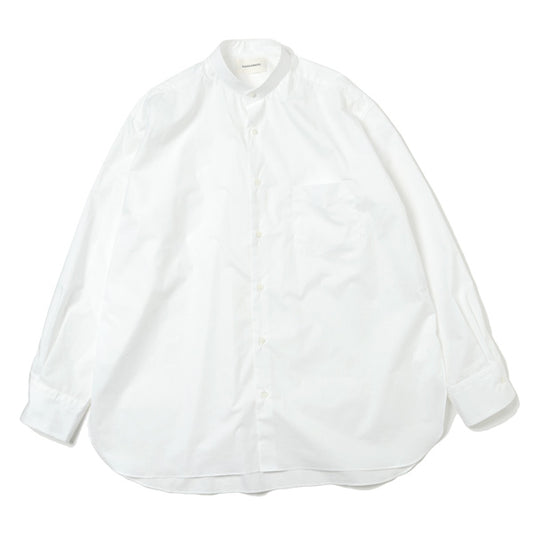 COMFORT FIT BAND COLLAR SHIRT ORGANIC COTTON