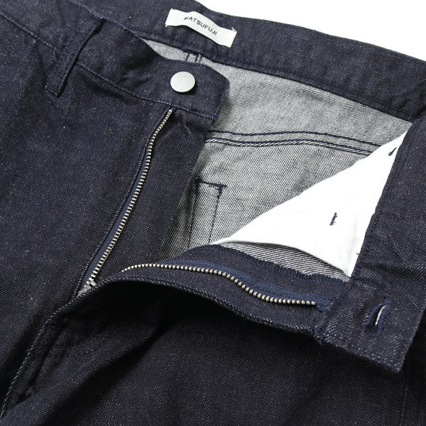 No Fade Wash Straight 5P Denim Trousers