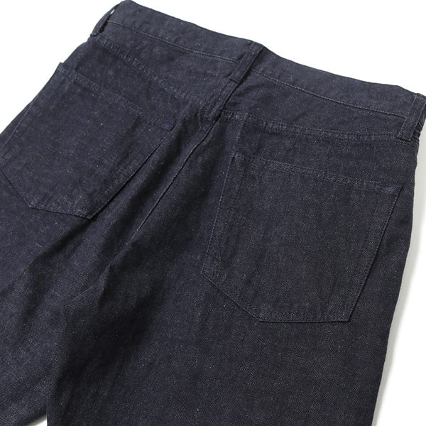 No Fade Wash Straight 5P Denim Trousers