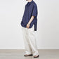 BELTED PANTS ORGANIC COTTON HIGH TWIST TWILL