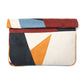 ultra suede geometric pt clutch