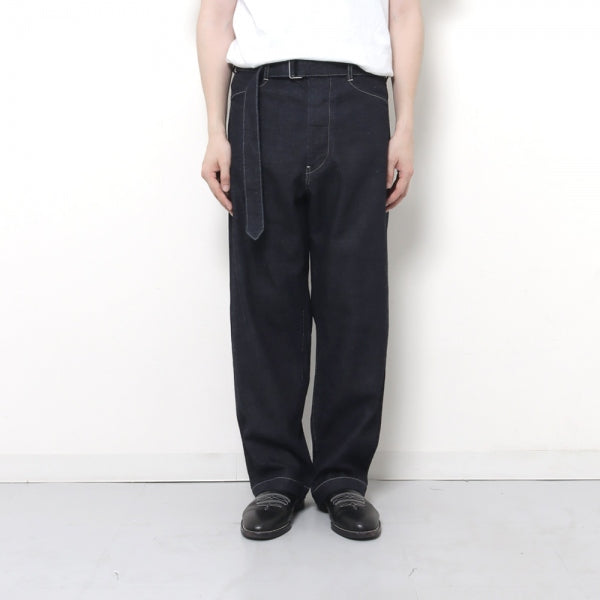 12.9oz Denim Long Belted Pants