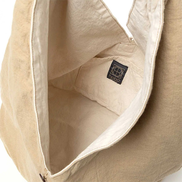 ARTISAN SHOULDER BAG LINEN COTTON TWILL HAND DYED