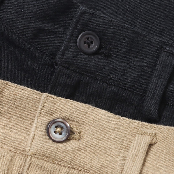 ARTISAN TUCK SHORTS LINEN COTTON TWILL HAND DYED