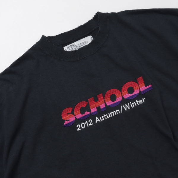 SCHOOL Embroidery Vintage Tee