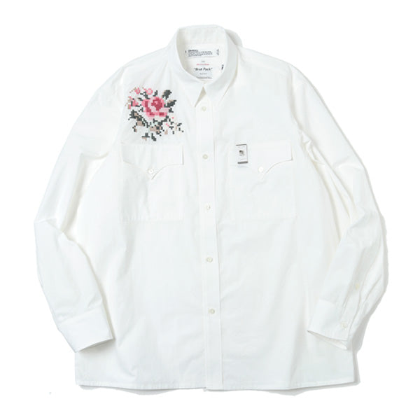 Flower Cross Em Shirt with Money Clip