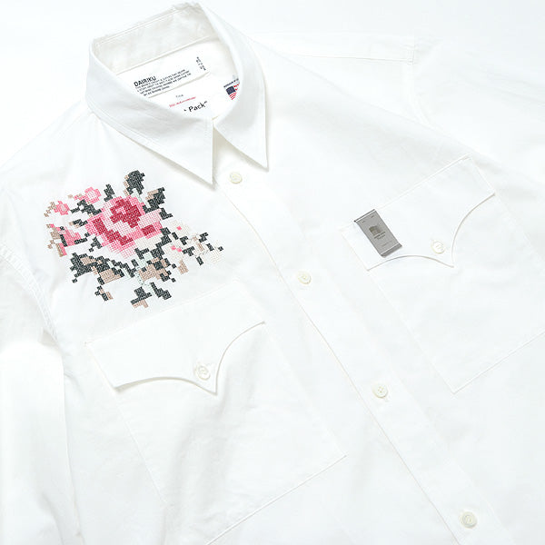 Flower Cross Em Shirt with Money Clip (21AW S-5) | DAIRIKU ...