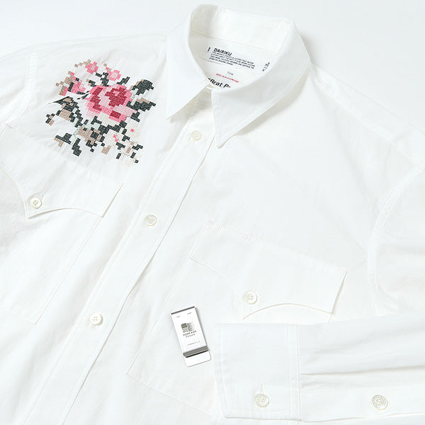 Flower Cross Em Shirt with Money Clip