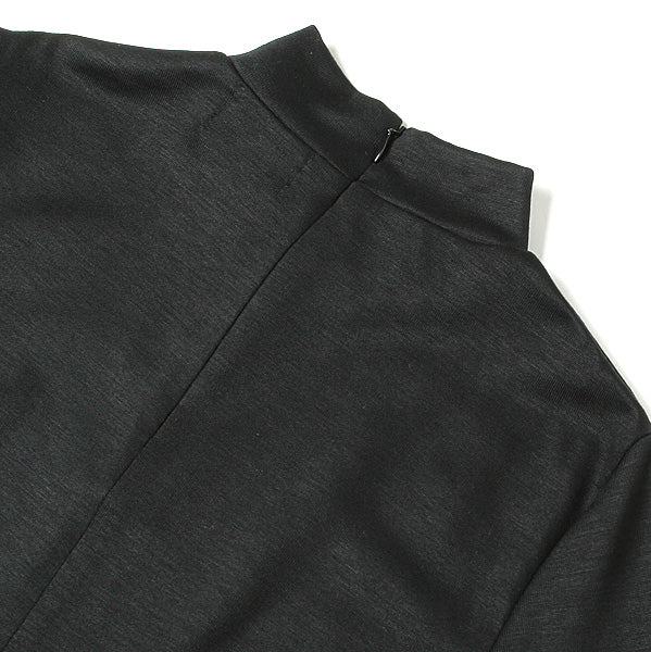 JERSEY PUFFY LONG SLEEVE HIGH NECK TOP