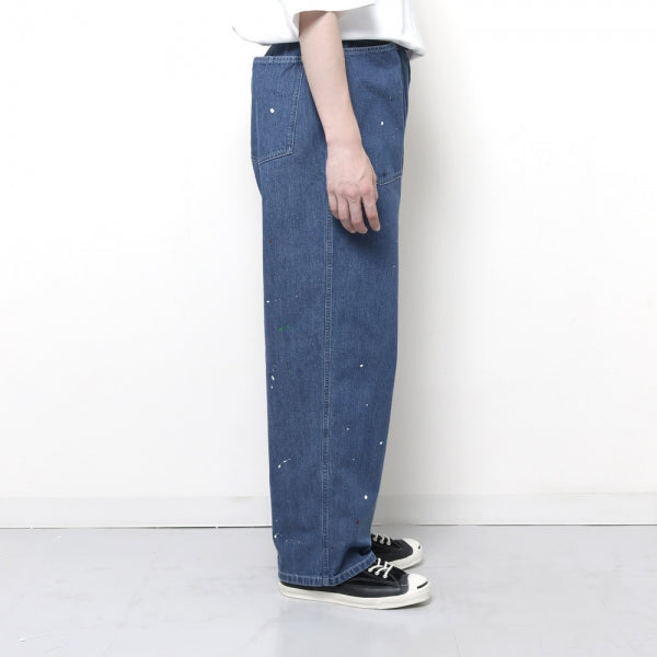 M-35 PAINTED PANTS 10ozORGANIC COTTON INDIGO DENIM