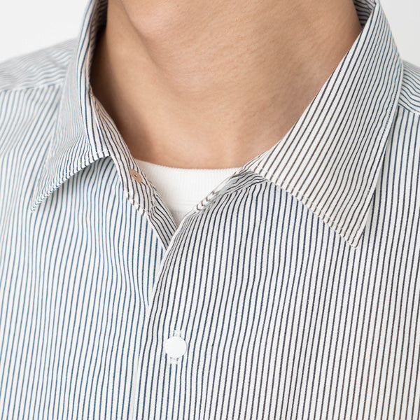 Regular Collar Stripe Wind Shirt
