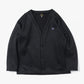 V Neck Cardigan - PE/C Lined Fleece