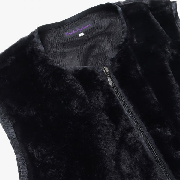 W.U. Piping Vest - Micro Fur