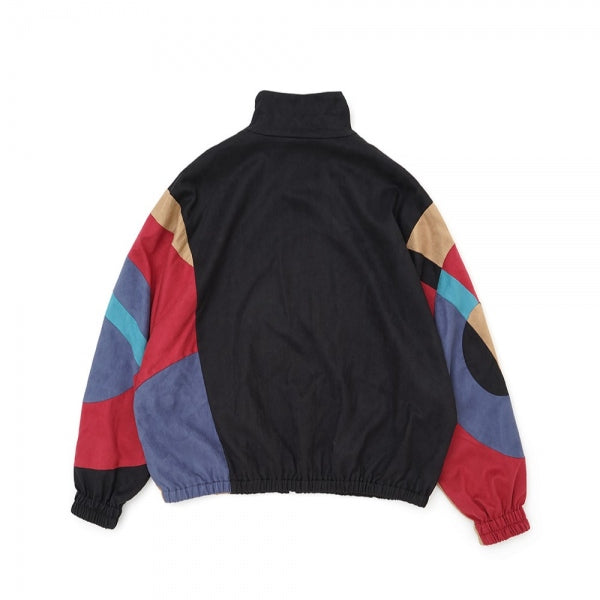 PATCHWORK FAUX SUEDE JACKET