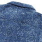 CROCHET KNIT L/S SHIRTS - hand-dyed indigo -