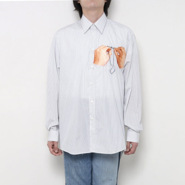 完売品 doublet hand embroidery photo shirt