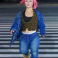 SHIBORI PHOTO PRINT DENIM JACKET