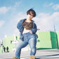 SHIBORI PHOTO PRINT DENIM JACKET