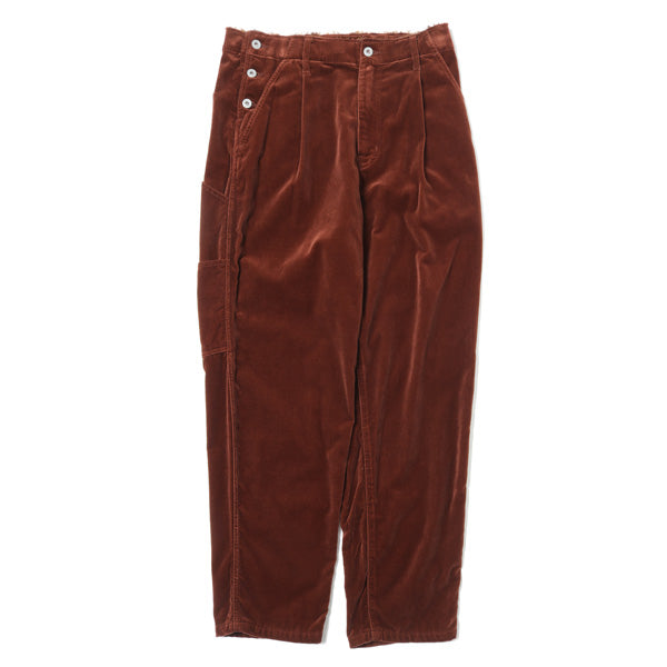 CUT OFF VELVET PANTS